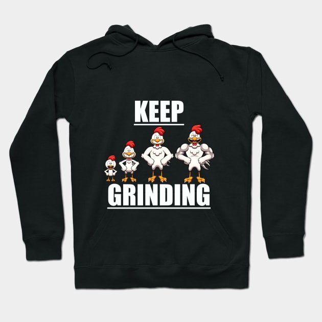 Keep Grinding Hoodie by TheMaskedTooner